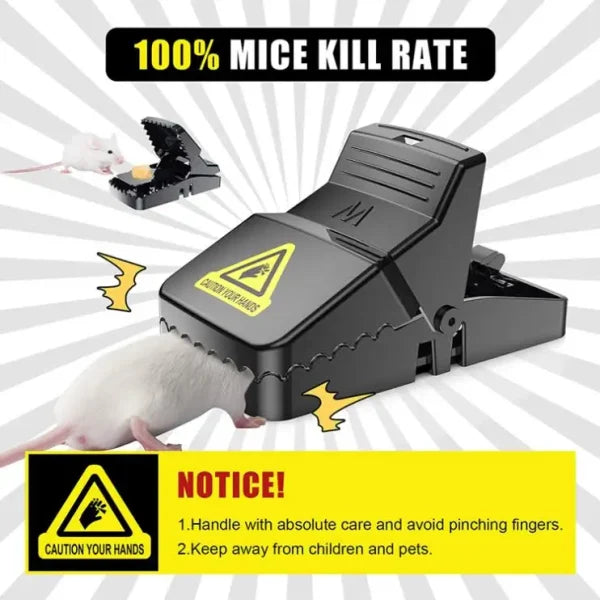 Heavy-Duty Reusable Mouse Trap – Safe, Quick &amp; Powerful Catcher