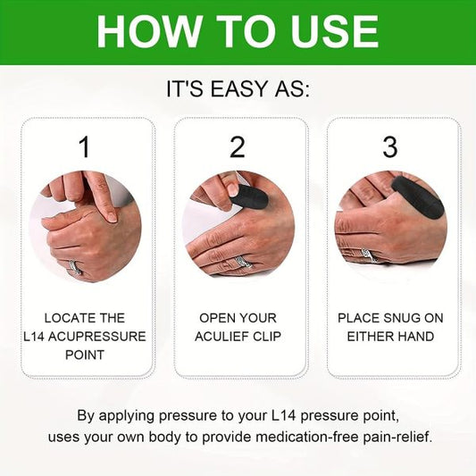 Sugar Control LI4 Acupressure Clip – Pain & Stress Relief | Natural Blood‑Sugar Support | Lightweight &amp; Portable