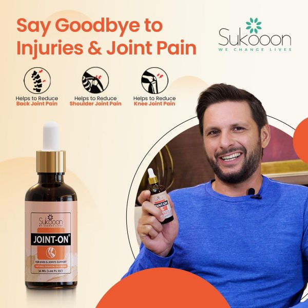 Sukoon Joint‑On Essential Oil Blend – Pain Relief for Joints, Back, Knees & Arthritis - 30ML