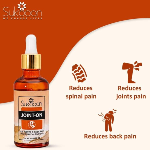 Sukoon Joint‑On Essential Oil Blend – Pain Relief for Joints, Back, Knees & Arthritis - 30ML